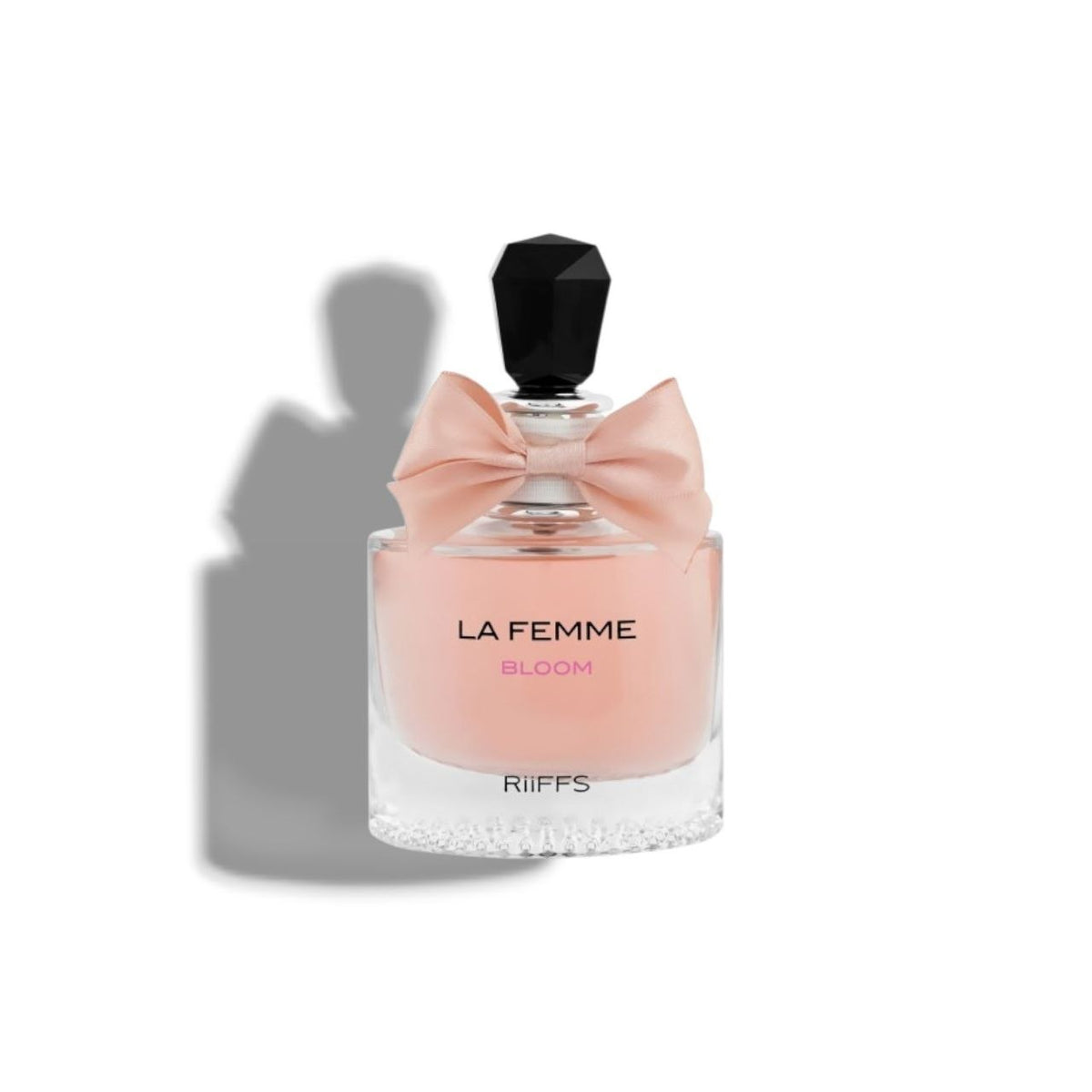 Riiffs La Femme Bloom EDP 100 ml pink perfume bottle with bow
