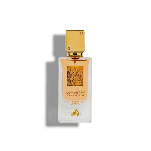 Lattafa Ana Abiyedh Poudre EDP 60 ml perfume bottle