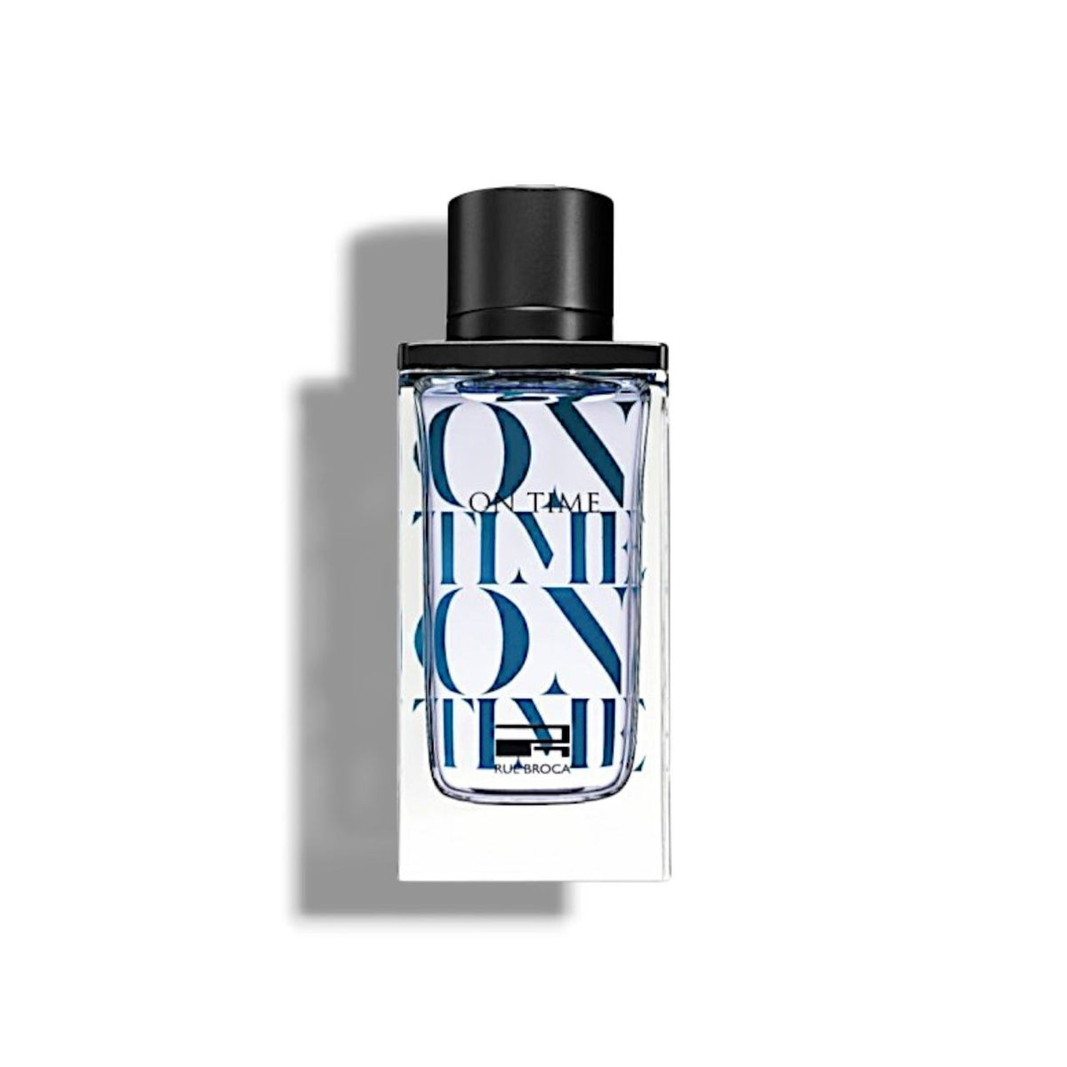 Rue Broca On Time Blue EDP 100 ml blue and white perfume bottle